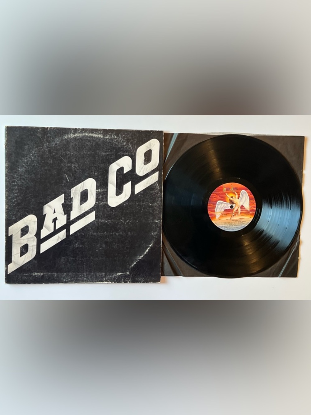 Bad Company Self Titled Debut LP 1974 Swan Song SS 8410 US Monarch △19117 EX/VG